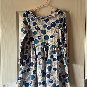 Tea collection blueberry Blue and White Kids Dress